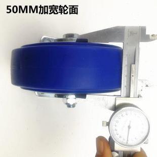手推车工业脚轮4寸5寸6寸8寸TPR橡胶万向轮静音耐磨转向滑轮转向