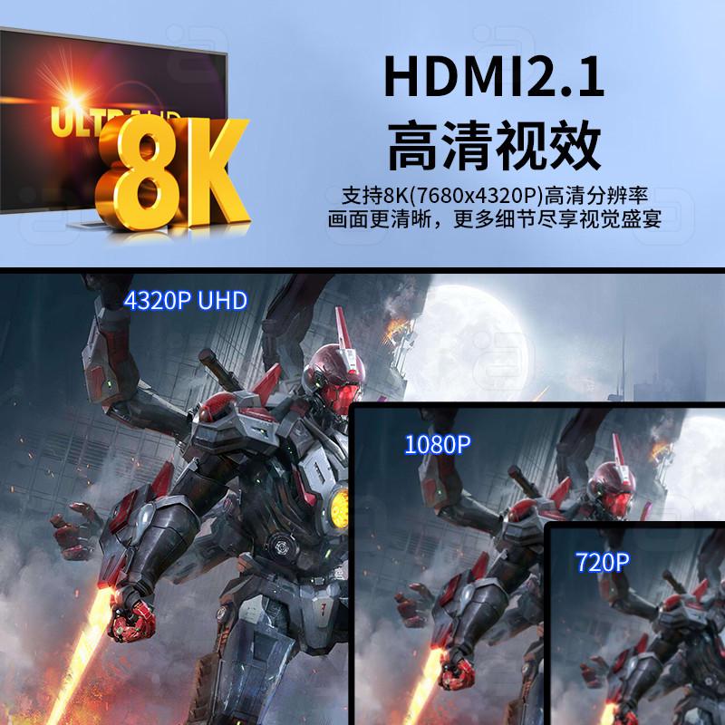分离器光纤同轴dtshd7音.声全景1ch 阿8k60hz遥控音频hdmi2高清.1