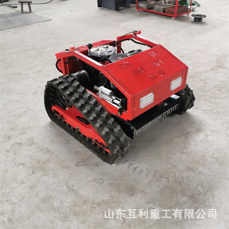 小型履带汽油除草机 园林机械农用果园割草机 智能遥控割草车