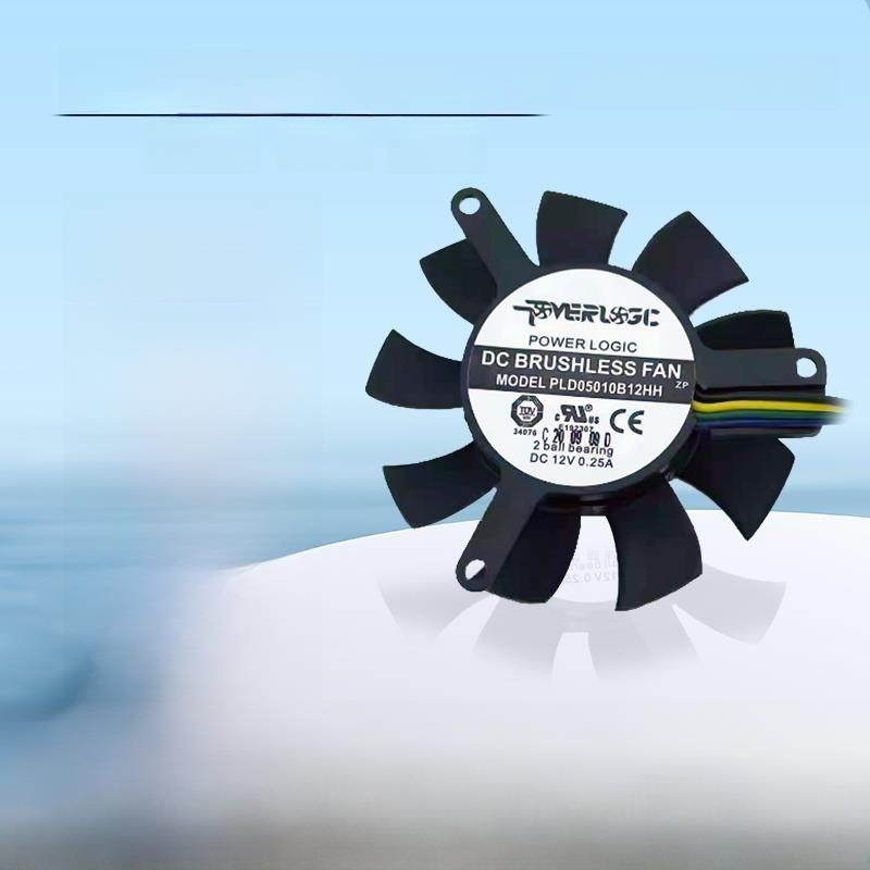 Powerlogic 5010 5CM 5厘米无框显卡设备风扇 PLD05010B12HH