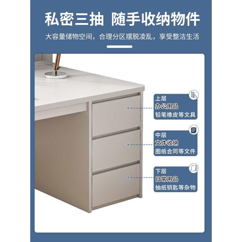 电脑桌家用卧室学生学习桌写字桌书桌台式办公桌子椅子一套带抽