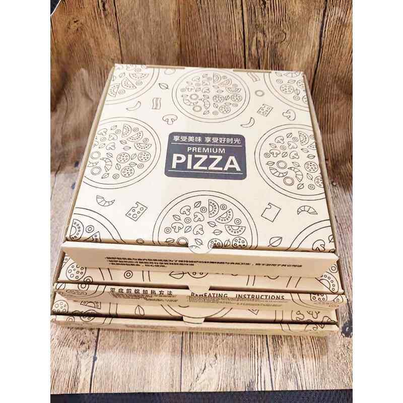pizza披萨盒牛皮瓦楞披萨打包盒6/7/8/9/10/12寸匹萨盒子包邮