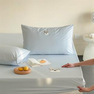 敲可防爱！100S全棉卡通纯棉全尘床罩包床垫保护套100S贡全缎棉长