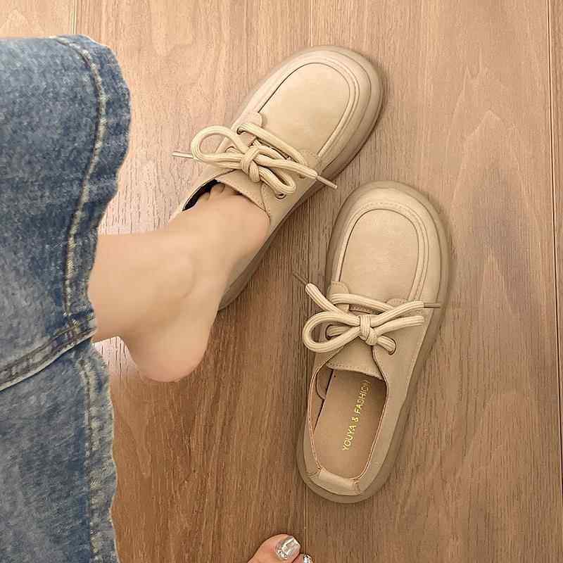 春秋平底单鞋女2026新款森系覆古百搭软底鞋子系带休闲勃肯0121z,女鞋,勃肯鞋/软木鞋,淘宝优惠券,粉丝福利购,淘宝优惠卷