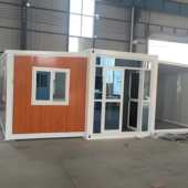 爆款 打包房拓展箱房可移动膨胀折叠房厂 外贸工地活动房双翼折叠式