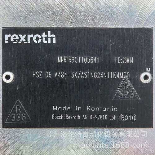 R901105641 HSZ06A484-3X/AS1NG24N11K4M00 Rexroth / 液压元件