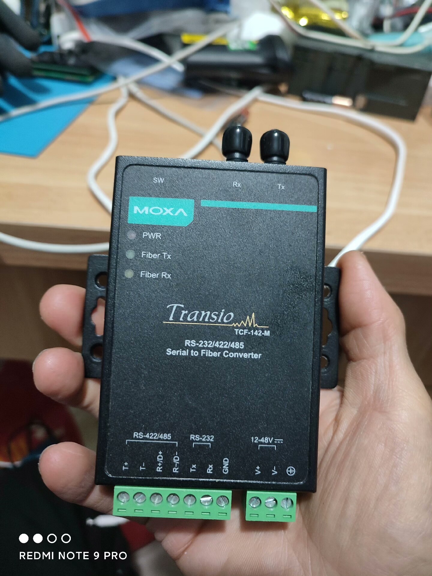 台湾摩莎MOXA 串口转光纤转换器型号:TCF-142-M-