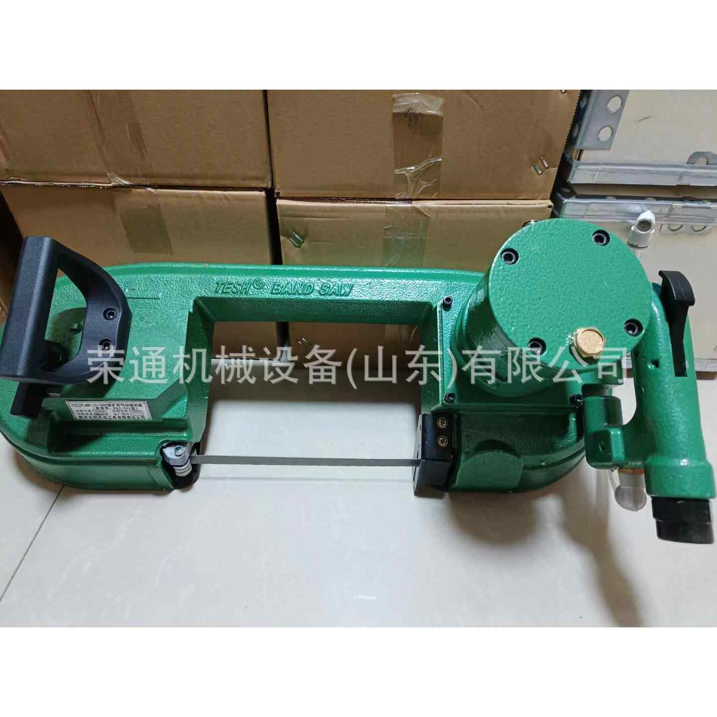 全自动岩石金属切割机性能稳定建筑手持式循环型锯条气动带锯