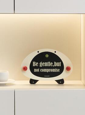 wozoom屋准客厅玄关桌面摆件电视柜台式时钟家居装饰品钟表摆放式