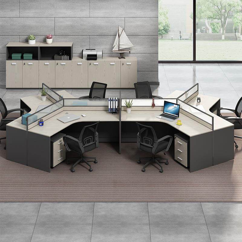 职员办公桌椅组合3/5/6/8人位简约办公家具创意员工屏风办工作桌