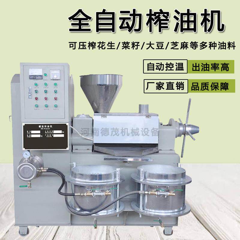 榨油机全自动菜籽花生螺旋榨油机械设备家用小型不锈钢榨油机价格