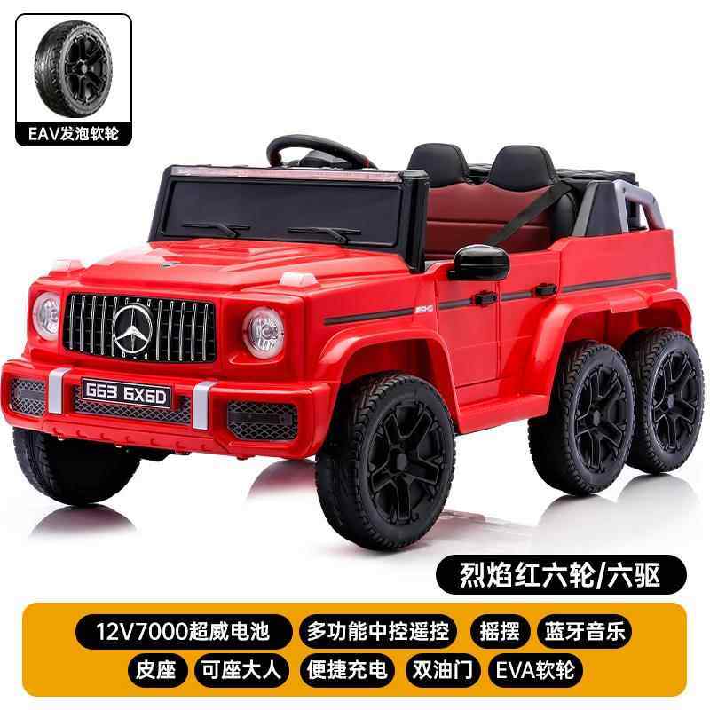 高档童电动车儿大四轮带遥玩控具g车可坐人越野汽车男女小孩宝宝