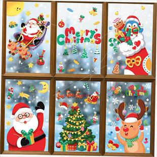 Christmas snow sticker Santa Claus snowman static sticker
