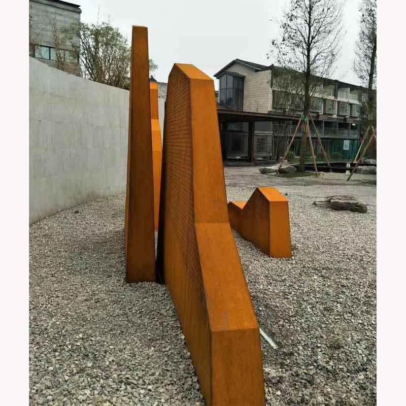 耐候钢板幕墙镂空做锈厂家制Q235NH耐候板景观幕墙镂空加工锈蚀钢