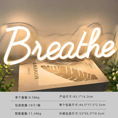 ledneon 灯氛围灯blessed霓虹灯sign造型风装饰字母创意ins