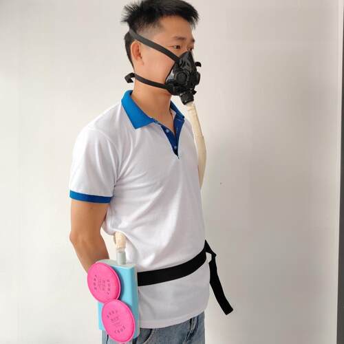 电动送风防毒防尘面具电焊打磨切割喷漆化工透气自动送风防护面罩