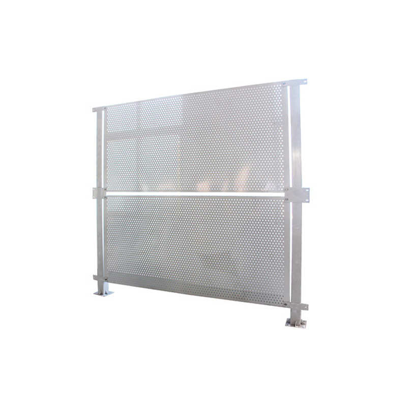 金属穿孔洞板 白色冲孔围墙防护网圆孔 建筑防护爬架网