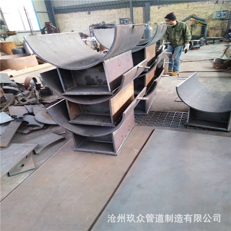 滑行管焊接横焊接担管道托大型可支座支架支座双板支墩滑移