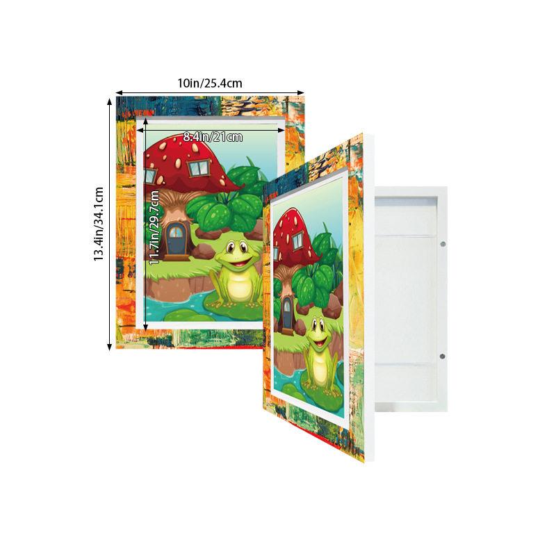 相框 亚马逊跨境翻盖a3 a4画框8.5x11寸儿童艺术磁吸相框厂家