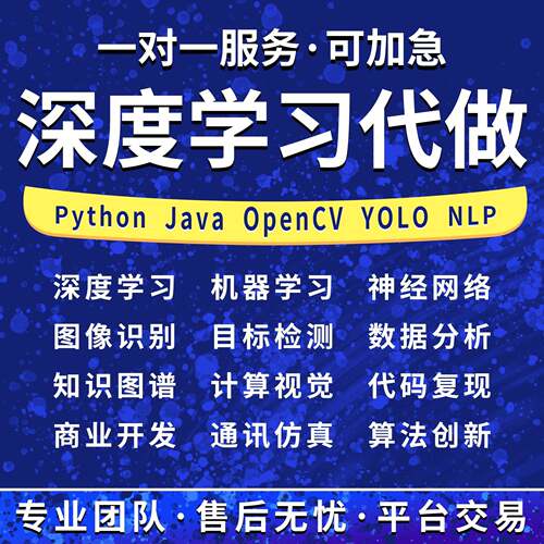 Python深度学习yolo目标检测Java系统代做c++代码小程序定制R接单