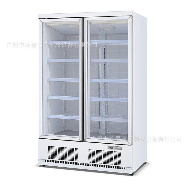 双门下机组饮料展示柜啤酒冷藏冰箱商用立式防雾玻璃门110V冰柜