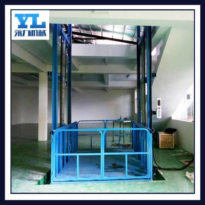 2吨载货电梯厂房简易货物升降机固定导轨式液压升降平台货梯