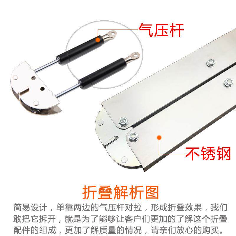 伸缩滑轨餐桌折叠桌导轨上翻折叠隐形桌五金配件家具现代简约