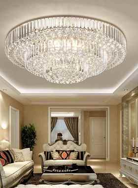 吸客厅灯水晶灯led顶灯现代简用约大气家圆形奢华餐卧厅83171室灯