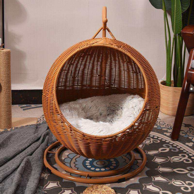 吊床猫咪悬挂网红猫吊篮纯手工编织猫咪摇篮猫咪四季通用宠物窝