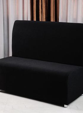 弹力卡加玉米绒吧TIN座套厚酒店餐厅饭店网布艺沙发套