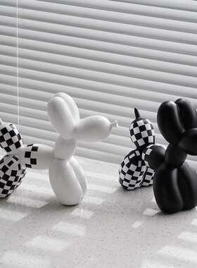 新款直销欧式创意炫彩气球狗摆件家居软装客厅玄关电视柜奶茶烘焙