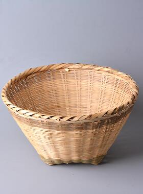 鸡蛋筐竹编织品 手工编织竹篮 家用竹箩 水果篮 竹篓 淘米篮 竹筐