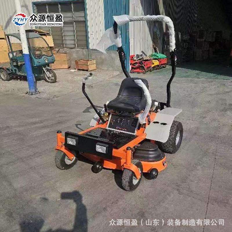 座驾式割草机驾乘剪草机 山东众源汽油草坪割草修剪机四驱草坪车