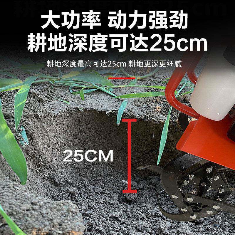 小耕耘机小MQY荒型家型用旋耕松土开除草开沟汽油打翻地多功能田