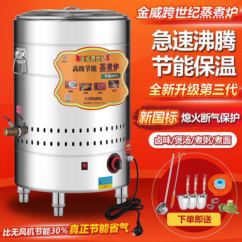 金威跨世纪煮面炉商用下粉面桶节能燃气电热多功能煲汤锅卤煮熬粥