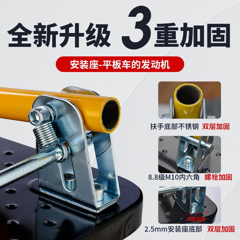 钢300Kg+聚板小推车拉货手推车静携音便搬运家用折叠工车具购物车
