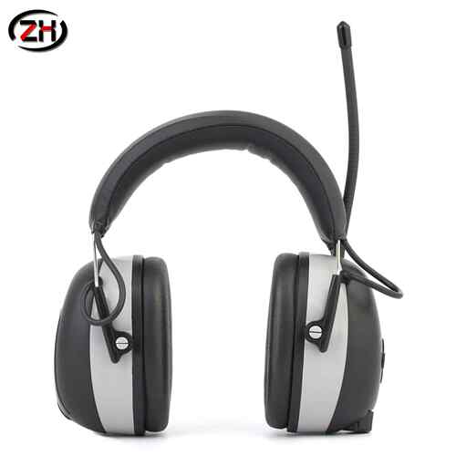 FM/AM收音耳罩隔音防护降噪耳塞割草休息看书可外接音源耳机头戴