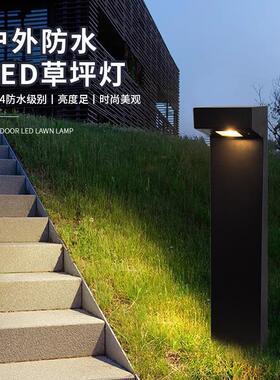 户外led草坪灯庭院灯防水公园接电室外简约方形景观花园草地灯
