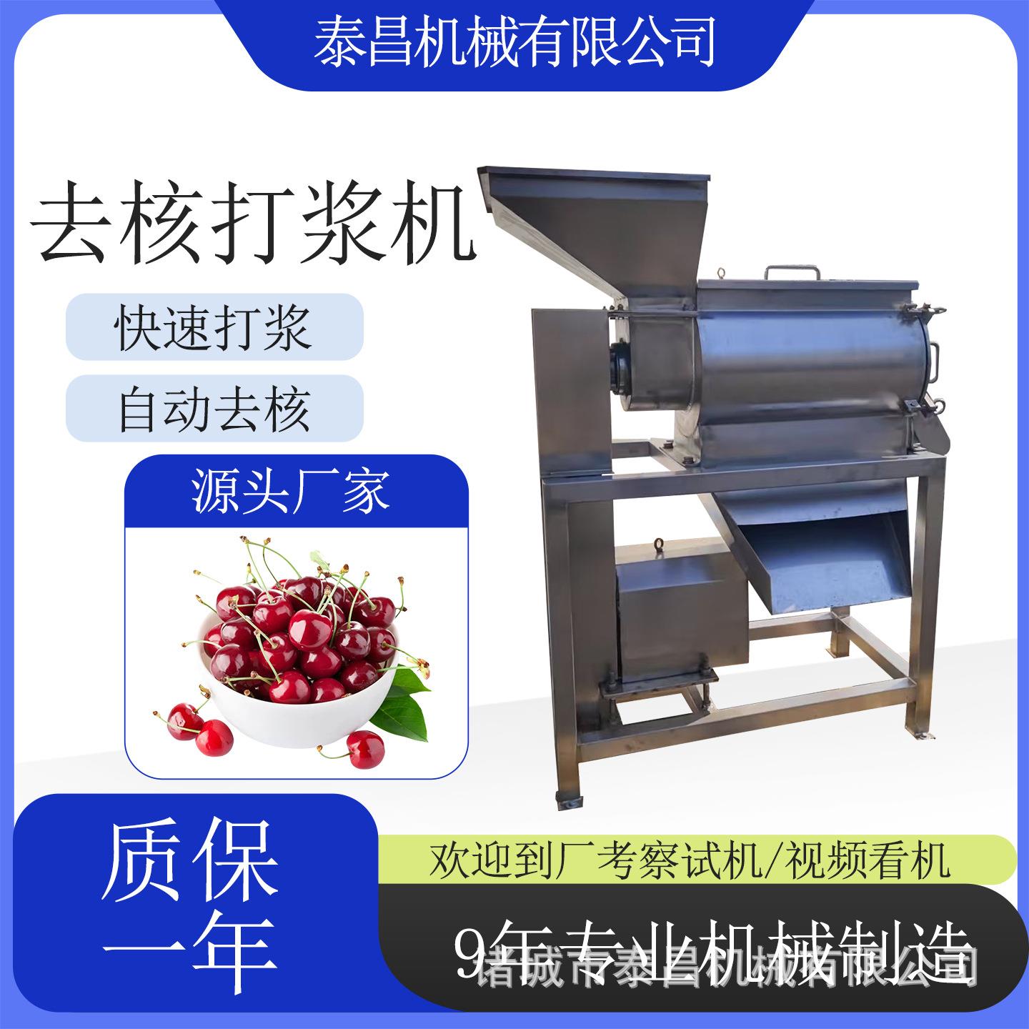 苹果双道打浆机 樱桃酒加工设备 西梅果浆机 芭乐去籽打浆设备