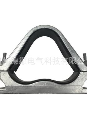 JGP-5D电缆抱箍铝合金高压电缆固定线夹卡玛卡箍电力金具110KV