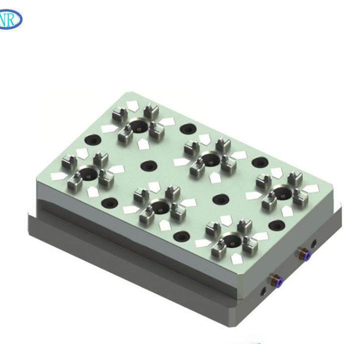 厂家供应数控精密夹具 CNC6头小型气动卡盘 兼容3R系统快速定位