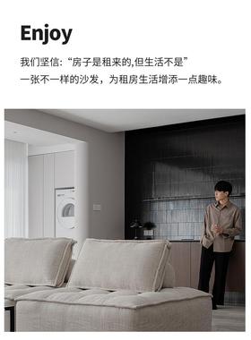 A6皮埃蒙特沙发无扶T手厅20布25年新款小户客型单人BYSF—Pi位豆