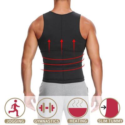 Men Waist Trainer Vest Corset Body Shaper Slimming Shapewear