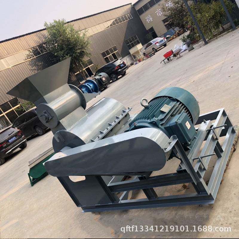 鲜玉米秸秆无筛网粉碎机 油柑果渣高湿粉碎机 湿芒果核粉碎打浆机