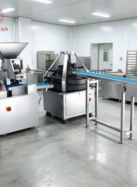 商用连续面团滚圆分块机跨境Continuous Dough Rounding Machine