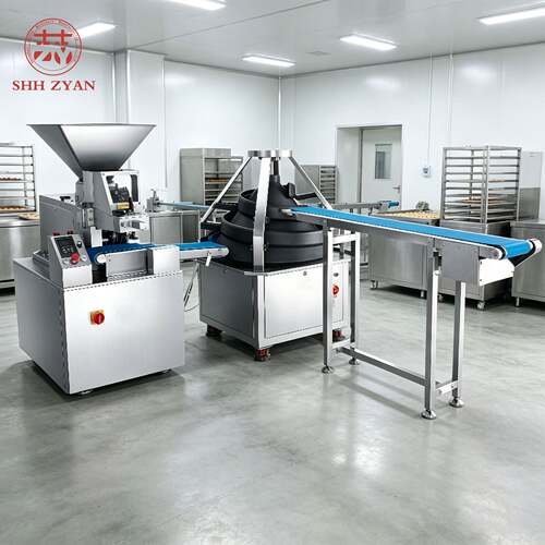 商用连续面团滚圆分块机跨境Continuous Dough Rounding Machine