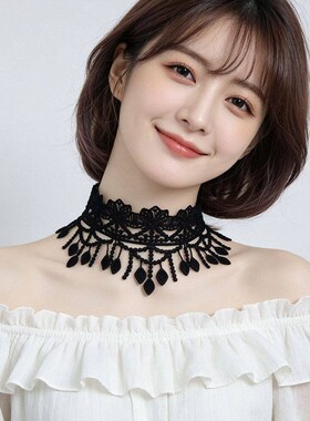 【天猫甄选】蕾丝脖圈颈圈遮脖子疤痕围脖护颈项圈锁骨项链防晒脖