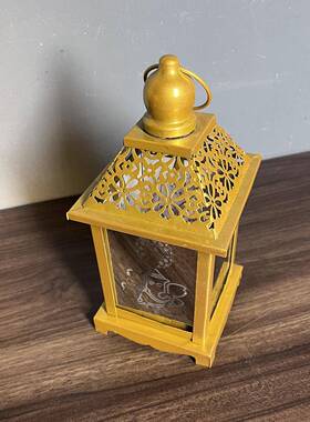 复古风摆件印度灯节布置节日金属工艺品户外庭院铁艺装饰灯象神