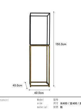 新款样房板大堂型玄关落地艺术处大雕塑摆台装饰样板间售楼大理石
