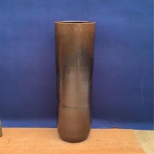 器新中式 大号落地RAG陶瓷花盆陶罐宽干口种植支瓶花酒店庭院别墅